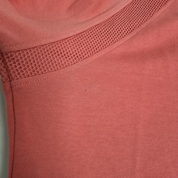 Kim Rogers Hoodie Sweatshirt Cardigan Size 2X Pink Mesh Insets Pockets Full Zip - Picture 8 of 10